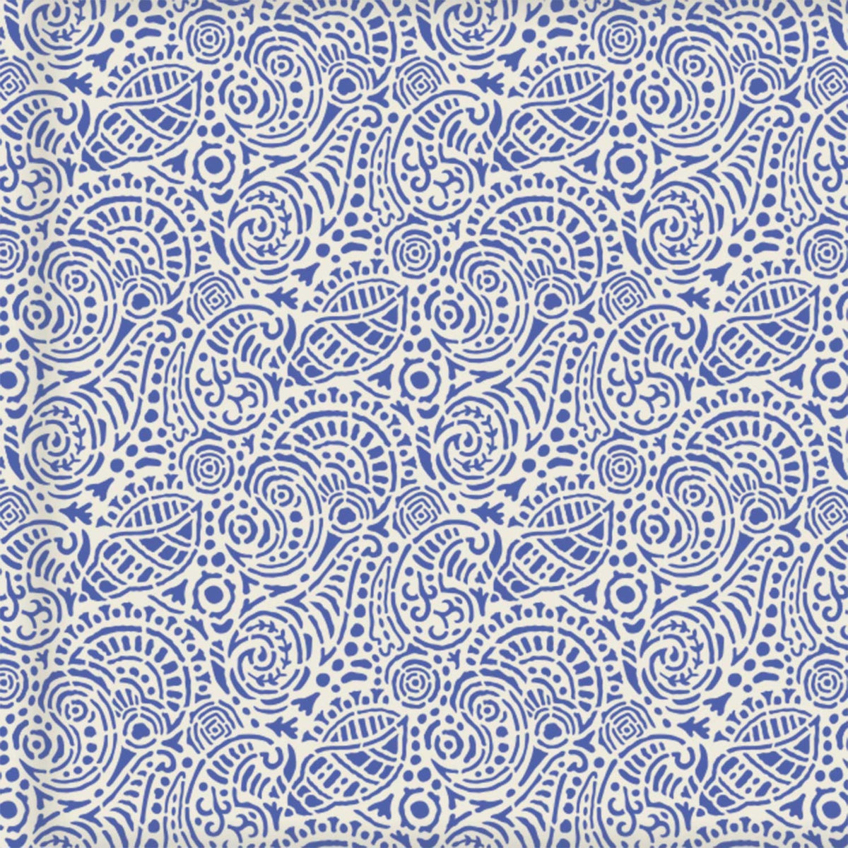 Abstract Seashells wall stencil pattern in a dark blue and white seashell design with repeating motifs, ideal for DIY wall painting and interior design projects.