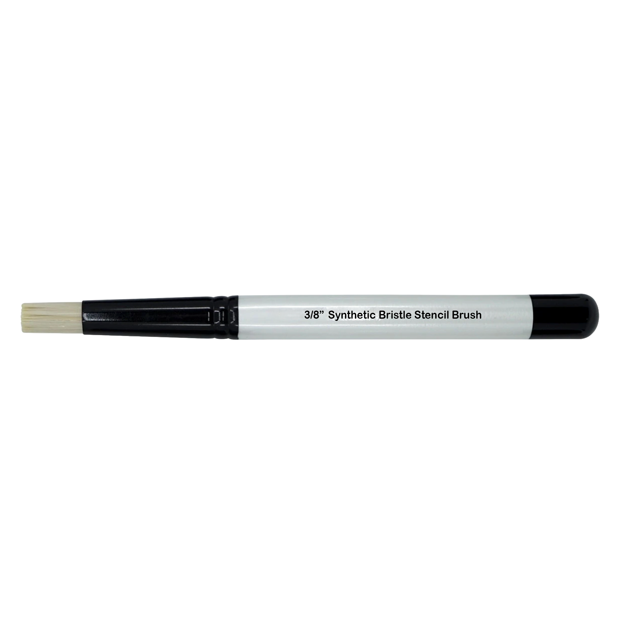 3/8" flat head synthetic bristle stencil brush.