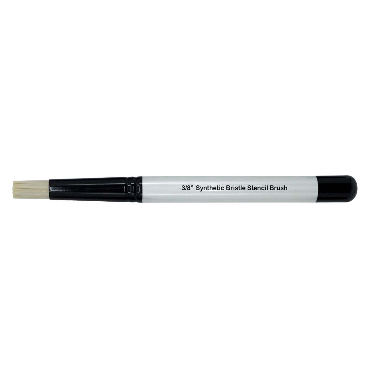 3/8" flat head synthetic bristle stencil brush.