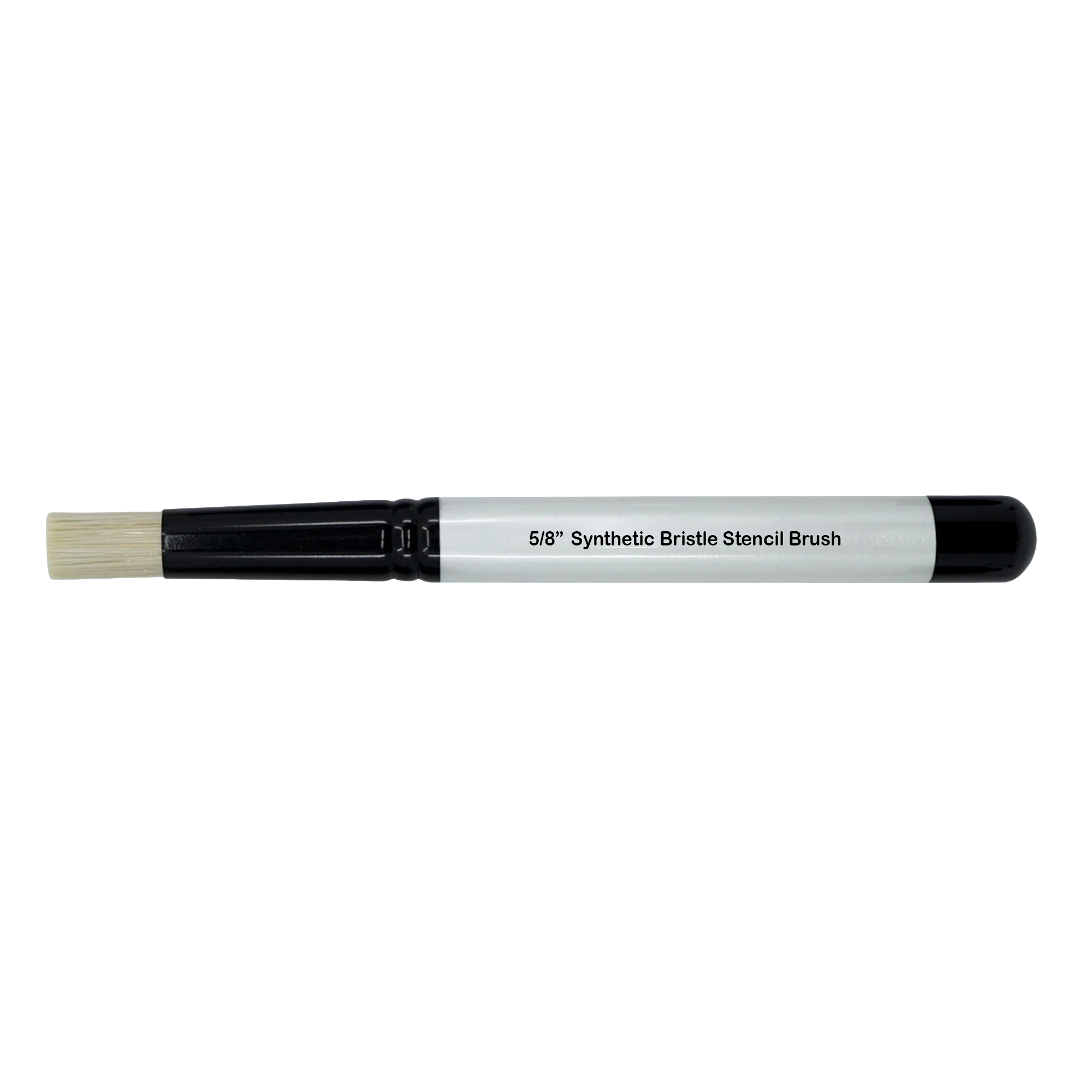 5/8" flat head synthetic bristle stencil brush.