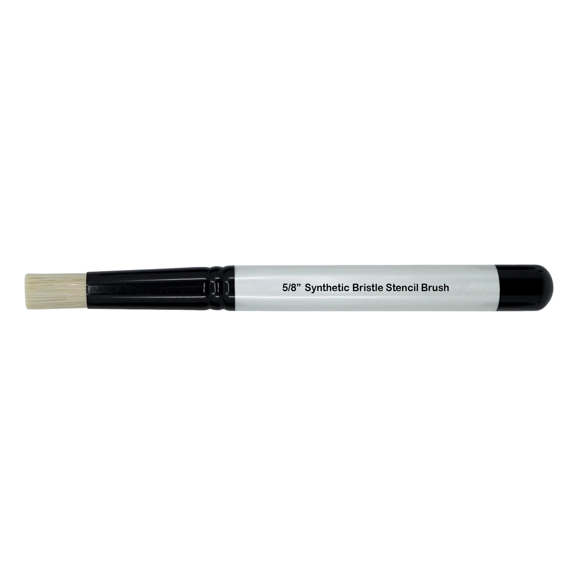 5/8" flat head synthetic bristle stencil brush.